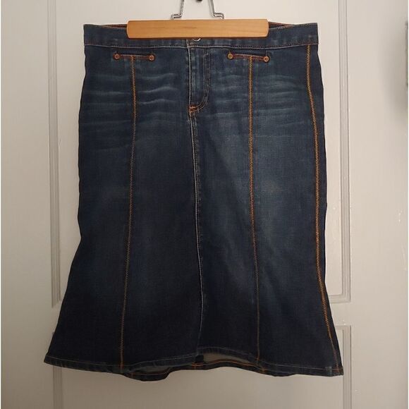 Ag Adriano Goldschmied The Grace Women's Denim Skirt Size 28 Regular - Picture 1 of 9